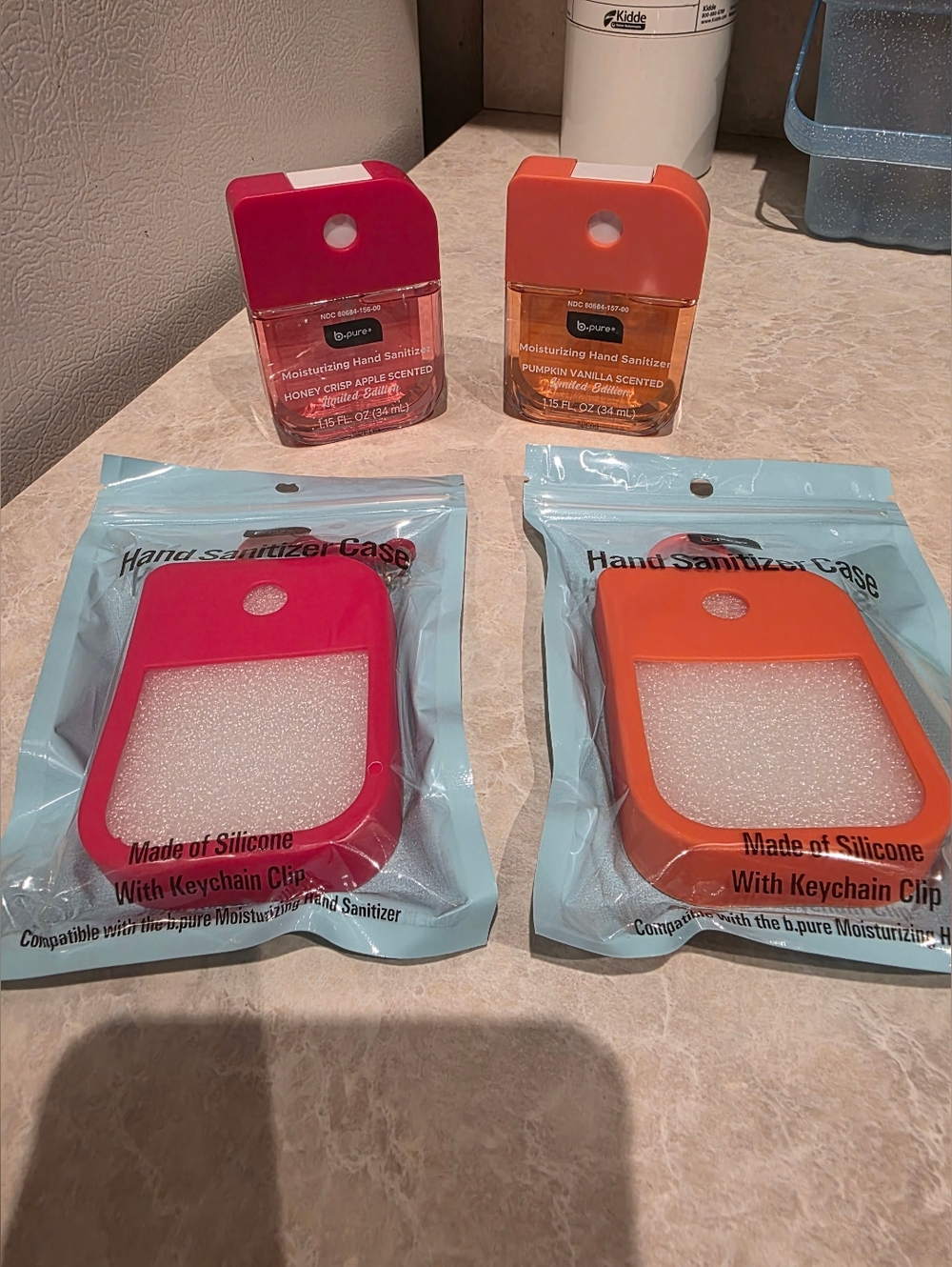 B.Pure Hand Sanitizer Honey Crisp Apple & Pumpkin Vanilla Scented